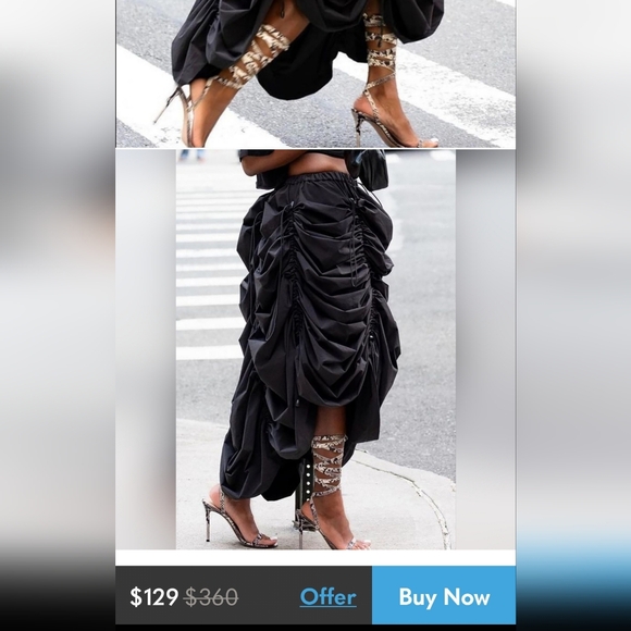 Gothic/Velvet BUSTLE SKIRT - Picture 14 of 14